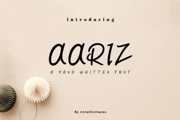 Aariz Handwritten: Elevate Your Design with Stylish Typography