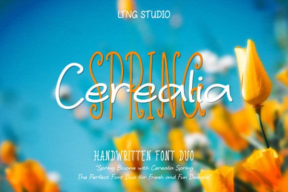 Cerealia Spring: Elevate Your Designs with Whimsical Typography