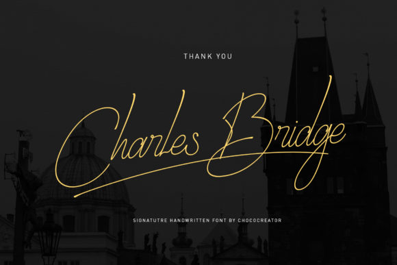 Charles Bridge Signature Handwritten: Modern Calligraphy for Designers