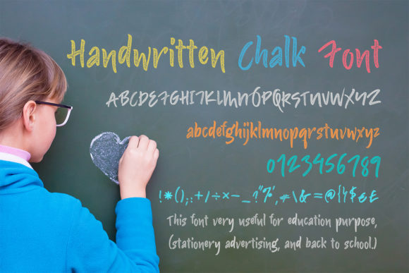 Handwritten Chalk: A Sweet and Colorful Font for Modern Design