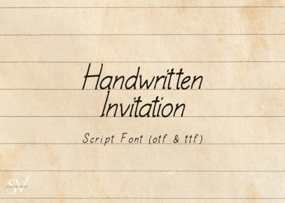 Handwritten Invitation Script: Elevate Your Visual Design