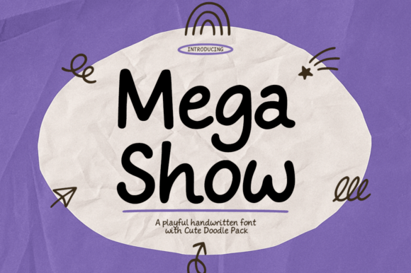 Mega Show: A Playful Handwritten Font for Creative Joy