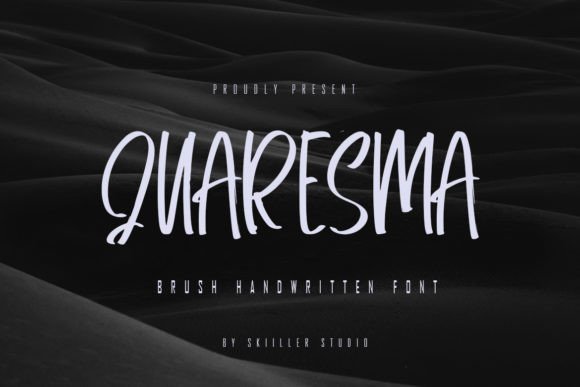 Quaresma: A Brush Handwritten Font for Authentic Design