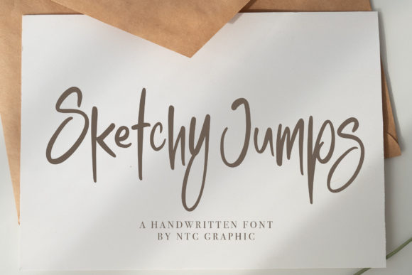 Sketchy Jumps: A Handwritten Font for Elegant Design