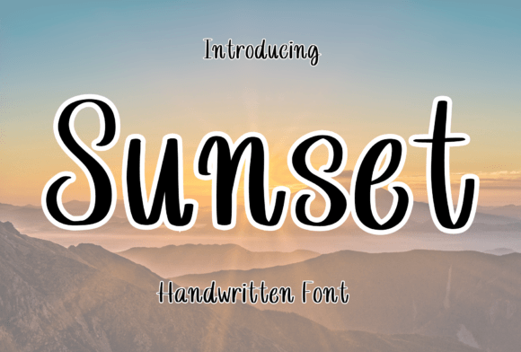 Sunset Handwritten: Adding Whimsy to Your Visual Design