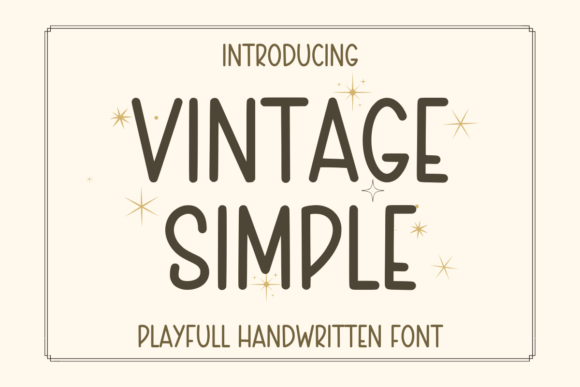 Vintage Simple: A Charming Handwritten Font for Modern Design