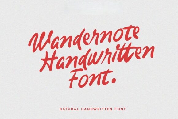 Wandernote Handwritten: The Authentic Font for Modern Design