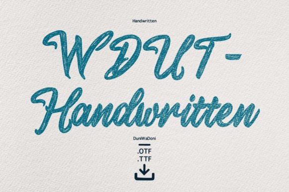 Wdut Handwritten: Infusing Authenticity into Modern Design